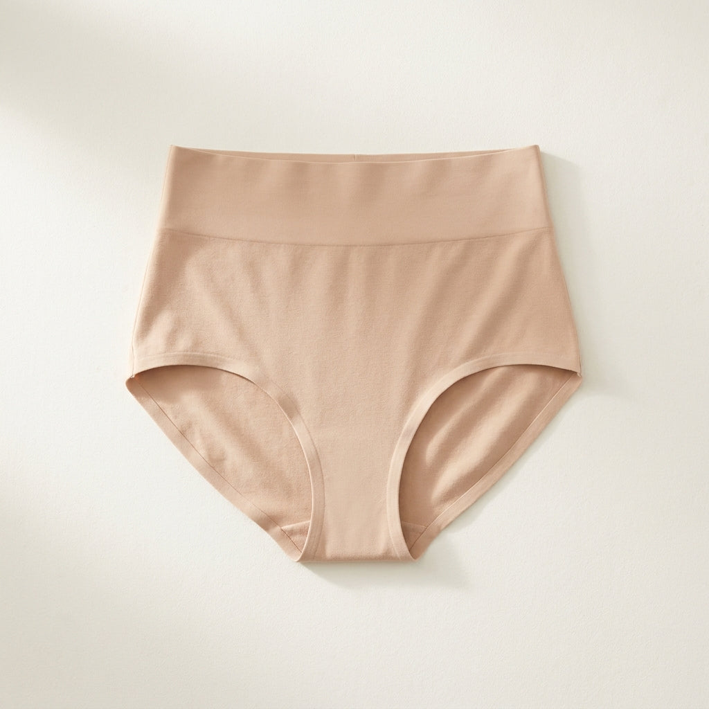 Nude high-waisted brief