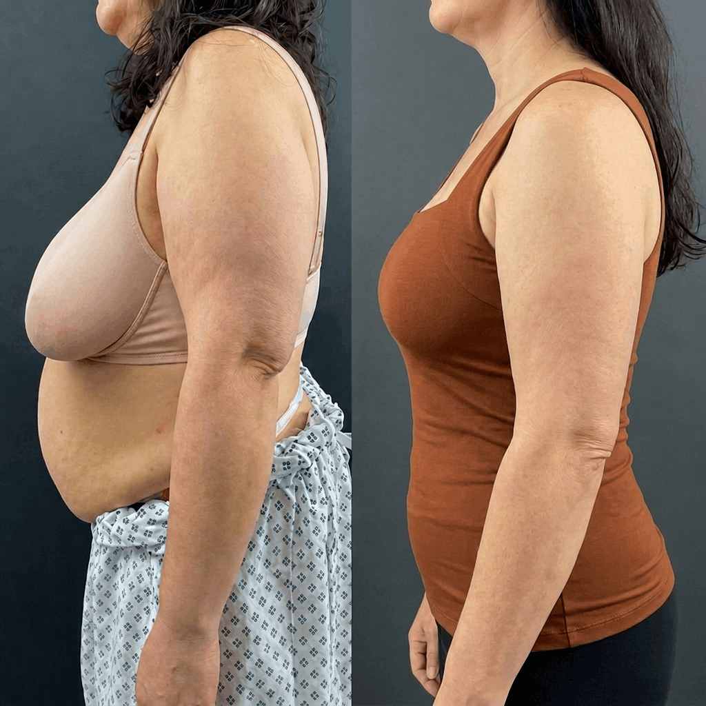 Source side-by-side view of a bra and a coffee tank