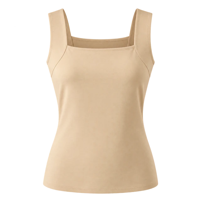 Nude Comfort Tank on an invisible mannequin